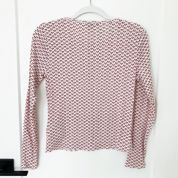 NWT J. Crew Pointelle Cardigan in Ditsy Floral - S - Picture 3 of 5